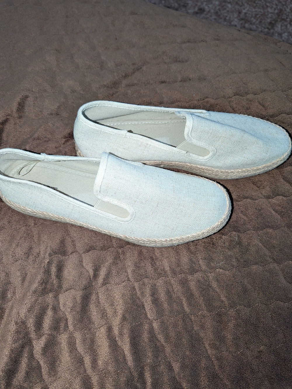 Esprit Women's Slip-On Espadrilles in Light Cream